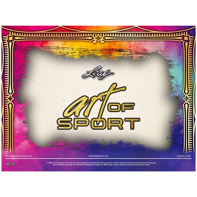 2026 Leaf Art of Sports Hobby Box